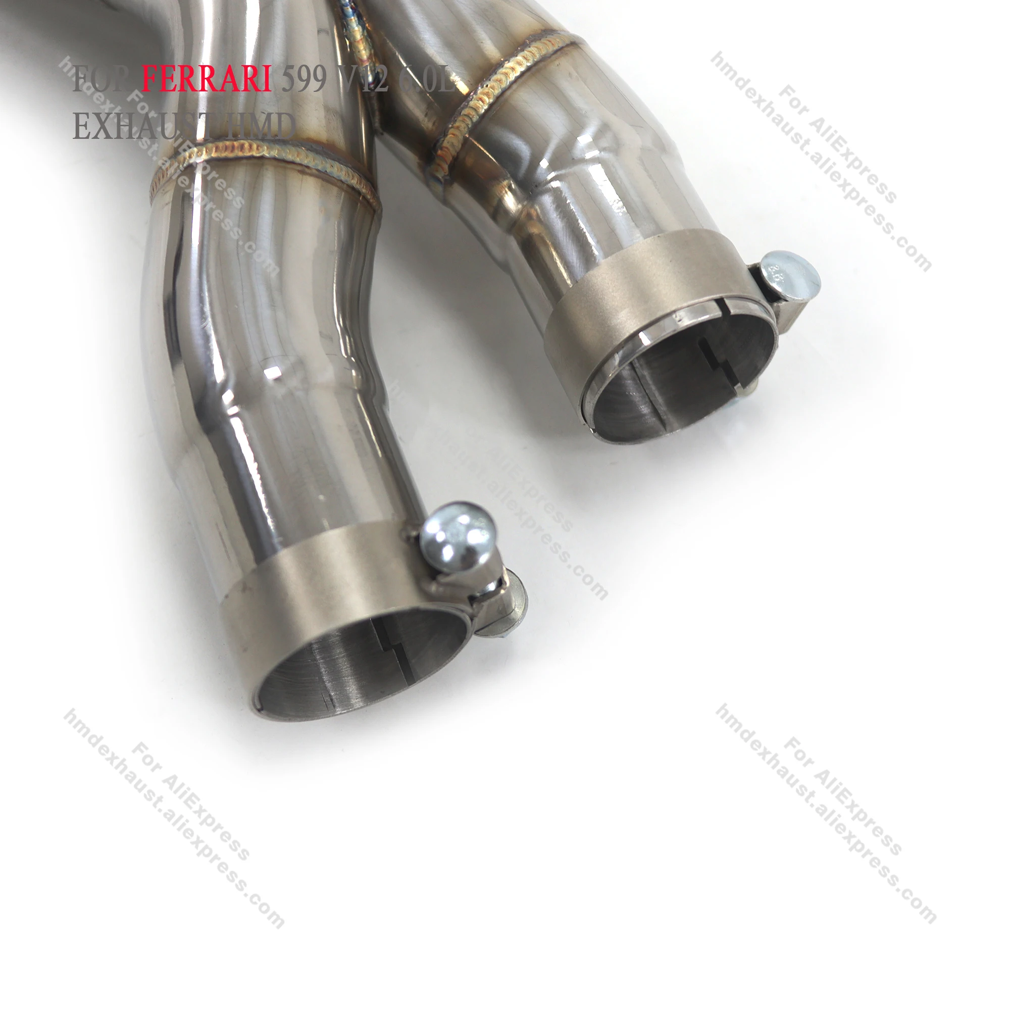 HMD Лидер продаж, выхлопная система, средняя труба из нержавеющей стали для Ferrari 599 V12 6,0 л X Tube
