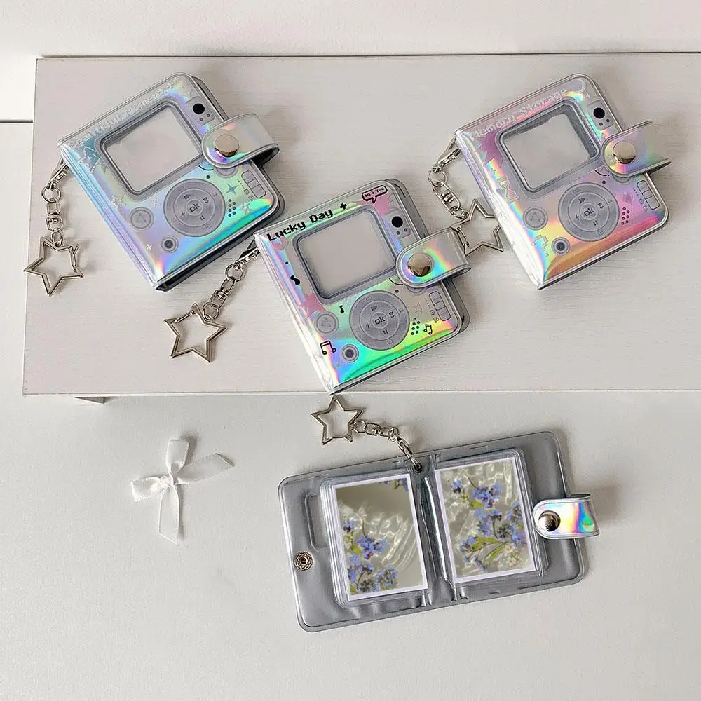 

Shining Star Chaser 2-inch ID Photo Album Photocard Holder Card Book Mini Transparent Cartoon Bag Pendant Card Storage Album