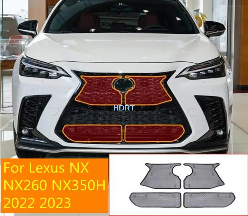 

For Lexus NX Series F SPORT 2022 Car Styling Accessories 4pcs Front Grille Insert Net Anti-insect Dust Garbage Proof Inner Net