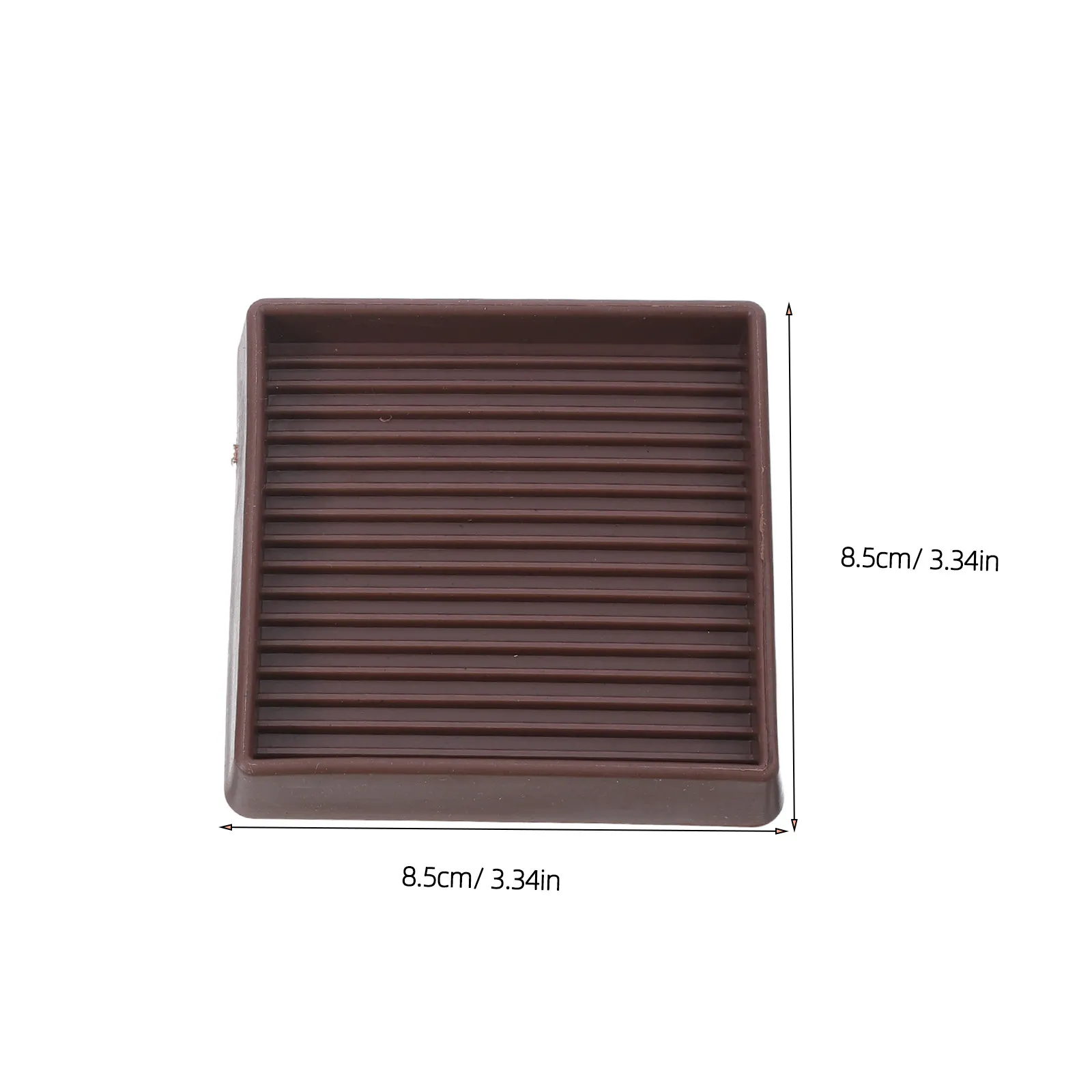 8Pcs Premium Rubber Caster Cups Floor Protectors Non Skid Leg Grippers for Hardwood Carpet Tile Sofa Bed