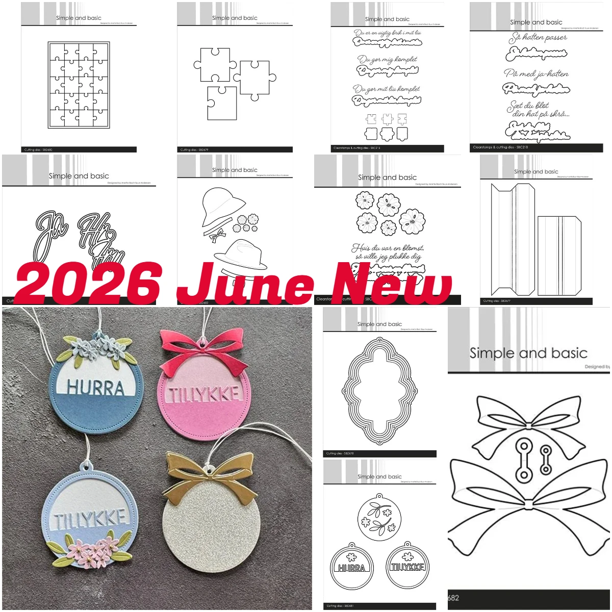 June Big Blooms Sentiments Big Bow Metal Cutting Dies Stamps Stencil Hot Foil Scrapbooking Album Decoration Craft for DIY Card