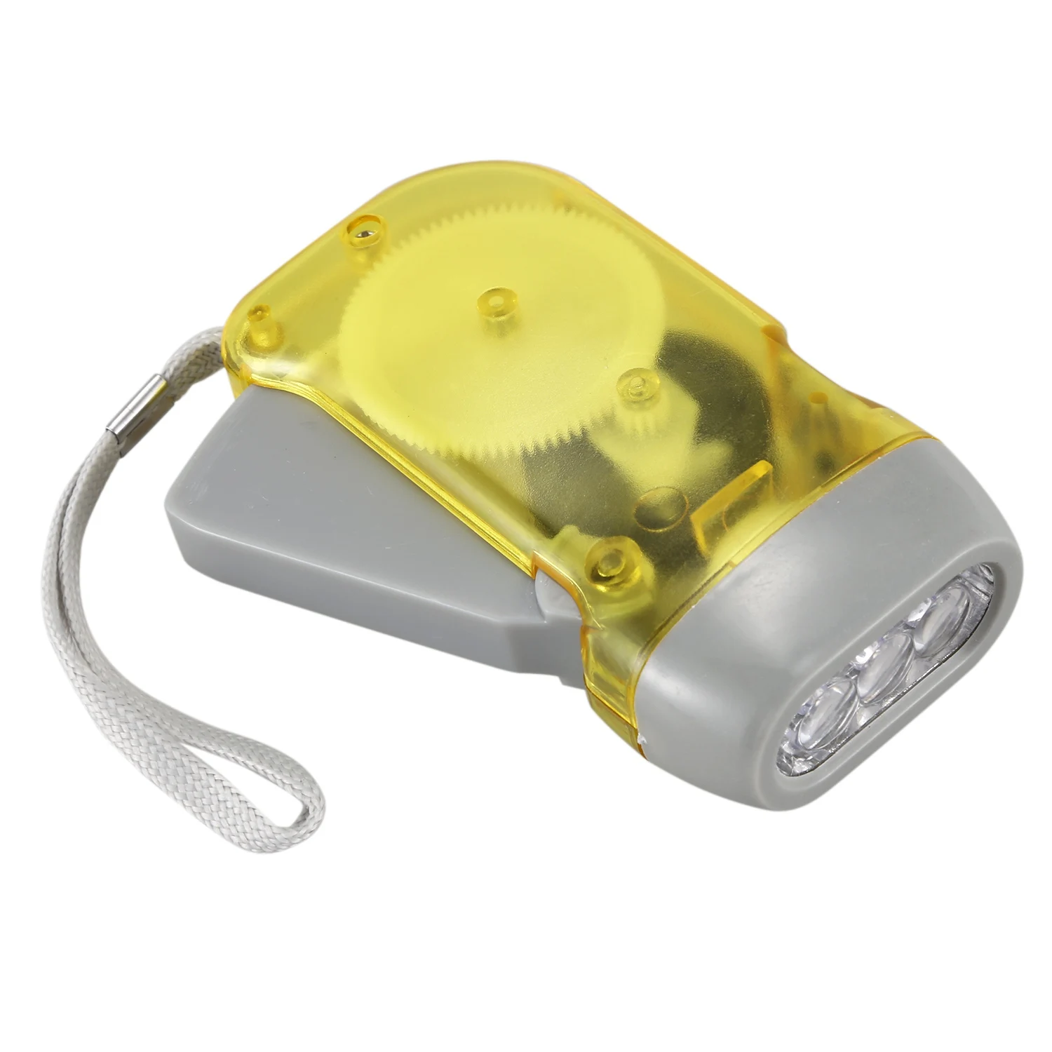 ไฟฉาย LED 3 Dynamo แบบไขลานได้ใช้กดมือหมุนสำหรับตั้งแคมป์