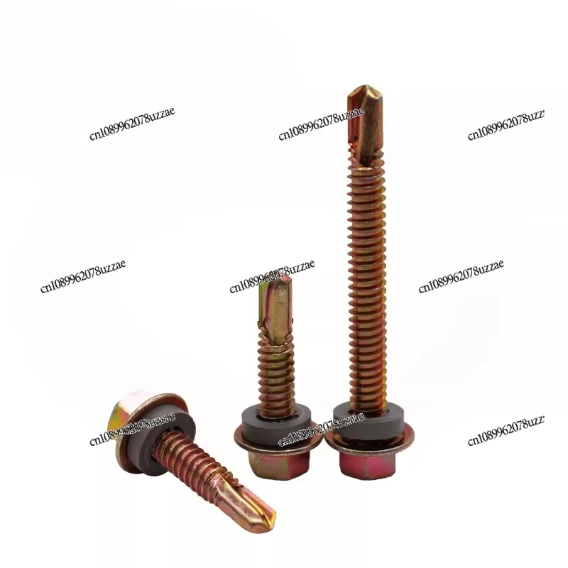 

Outer F Hexagonal Drill Tail O Self-tapping Self-drilling Dovetail Wire Color Steel Tile Nail Iron Sheet M5.5