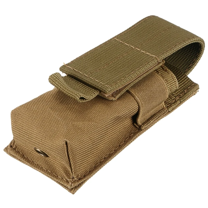 Tactically Flashlight Pouch Single Magazine Holsters Torch Holder Portable Multiuse Tool Pouch for Belt Vest Backpack