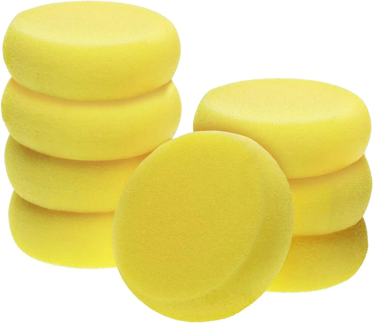 Natural Kitchen Sponges 20 Pack Soft Round Scrub Sponges Reusable Household Cleaning Sponge for Dishes Car Washing Glass