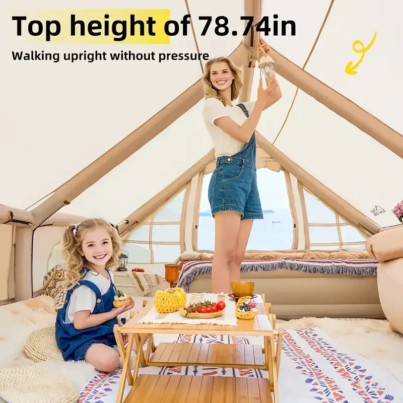 لـ 129 رباعية Füße aufblasbares Campingzelt، 8–10 شخصيين، grandies aufblasbares Zelt fazer Camping، aufblasbares Zelt، 4 Ja