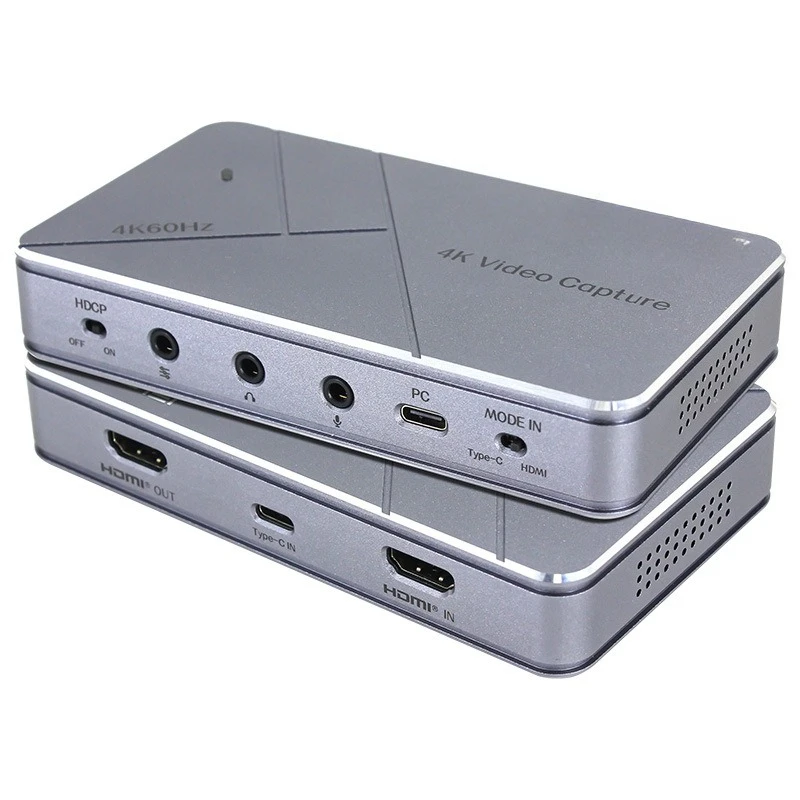 High definition live broadcast hdmi capture card video recording box 4K conference game USB free drive T