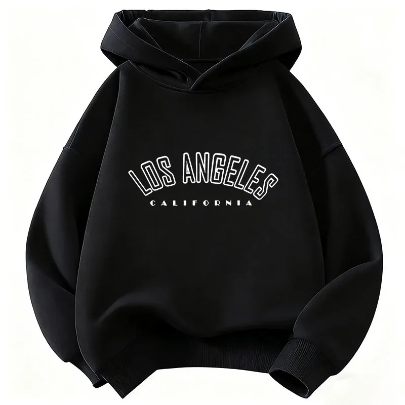 Kids Los Angeles California Letter Print Hoodie, Boys Girls Fashion Pullover Sweatshirt
