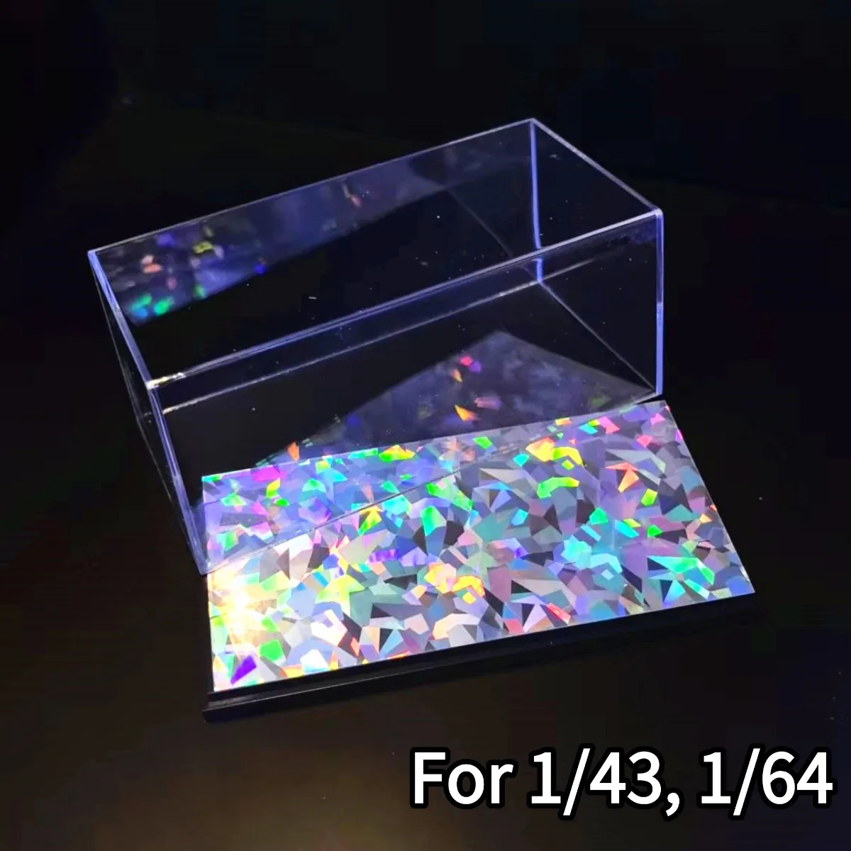 Acryl Display Box 5.8 "x2.8" voor Schaal 1:43 1:64 1:87 Auto Model Collectible Storage Case Figuur miniatuur DIY Gebouw Diorama