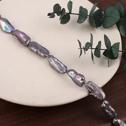 Natural Freshwater Black Baroque Pearl Irregular Loose Spacing Beads DIY Jewelry Making Necklace Earrings Accessories Gift