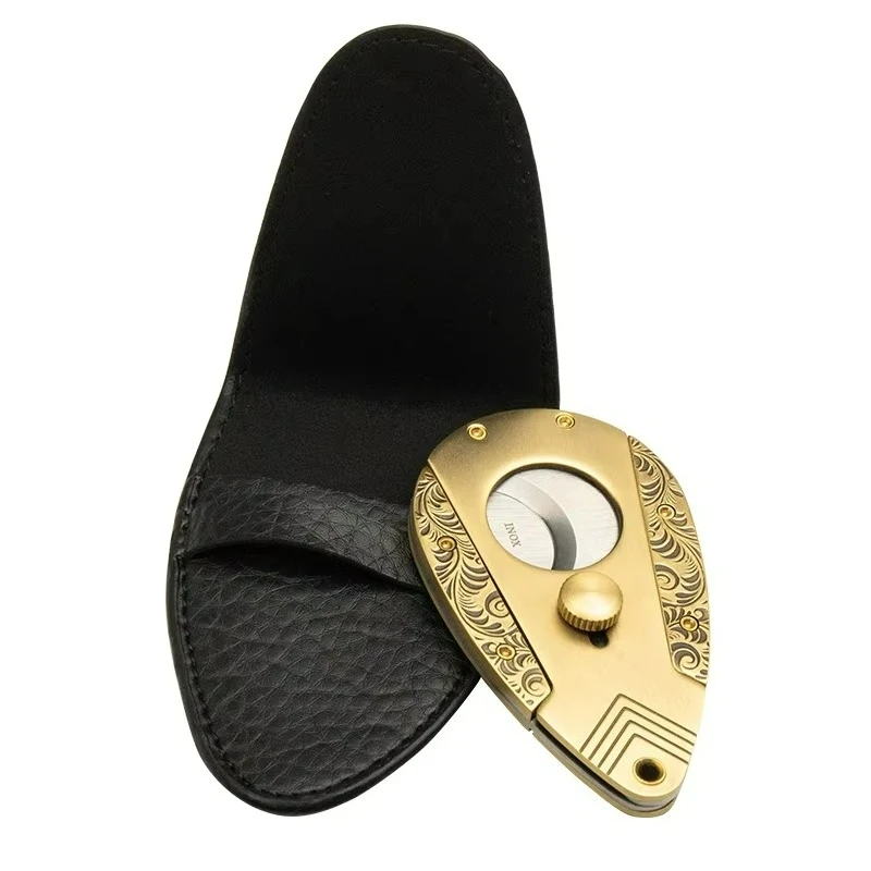 Tagliasigari Accessori per sigari Tagliasigari portatile da viaggio per sigari in acciaio inossidabile