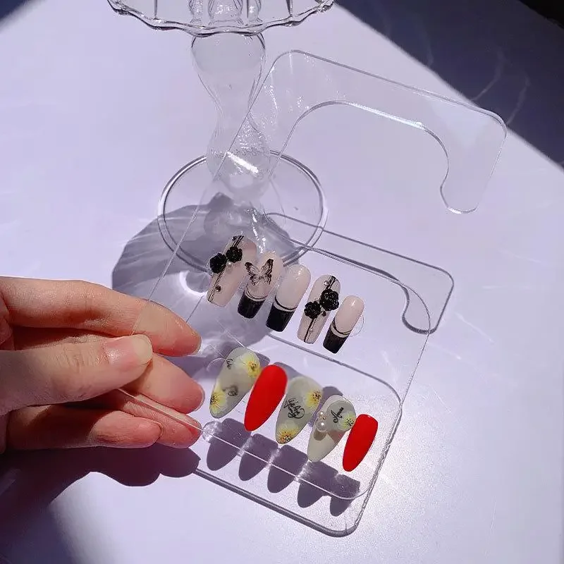 Nageltip Compartimenten Display Nagellak Color Kaart Platen Display Hanger Valse Nail Color Display Kaart Monster Clear Hanger