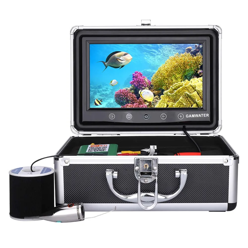 10 Inch Color Monitor 50M 1000TVL Underwater Fishing Video Camera Kit for Ice Sea Lake Boat Fishing Monitoring Device Gear