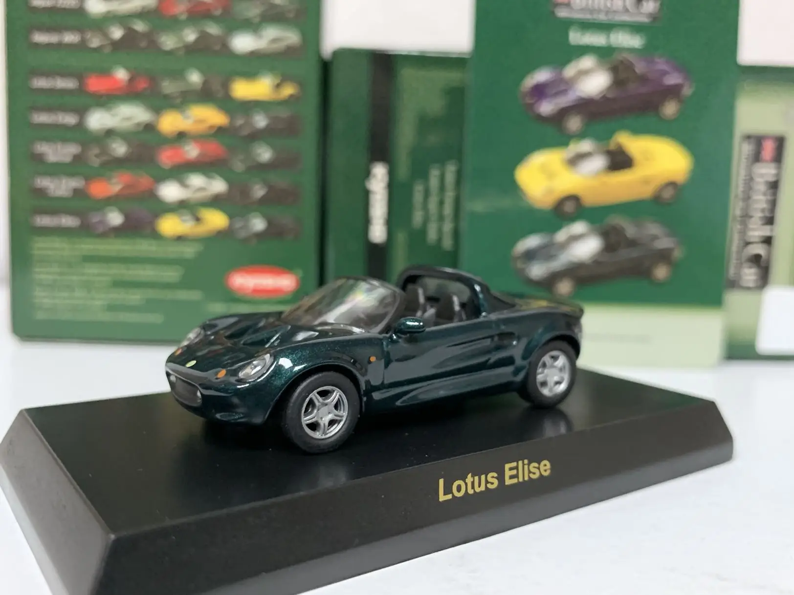 

Коллекция гоночных моделей Игрушек KYOSHO Lotus Elis Roadster LM F1 из литого сплава для украшения автомобиля, 1/64