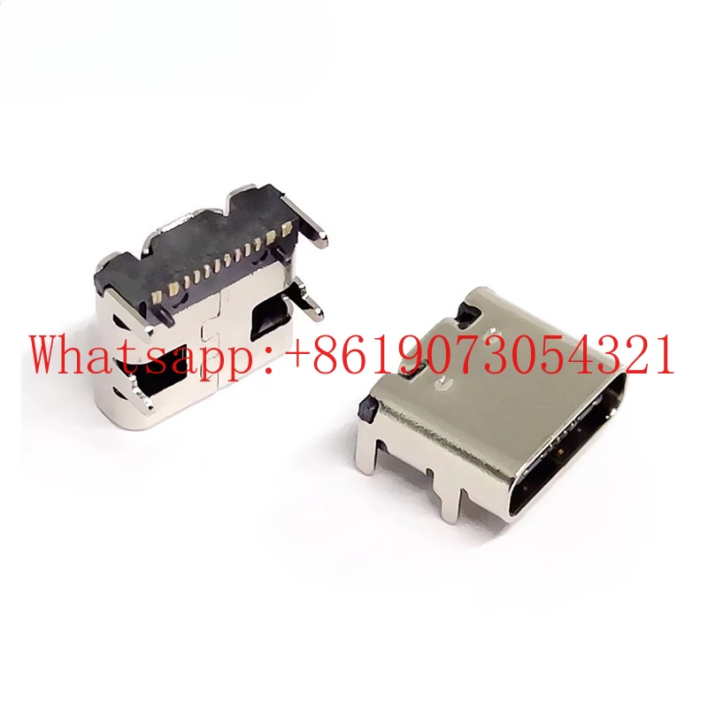 

Женское сиденье Type-C, патч-разъем USB-3.1, 16P, интерфейс передачи высокой четкости, 4 фиксированных контактов, двусторонний