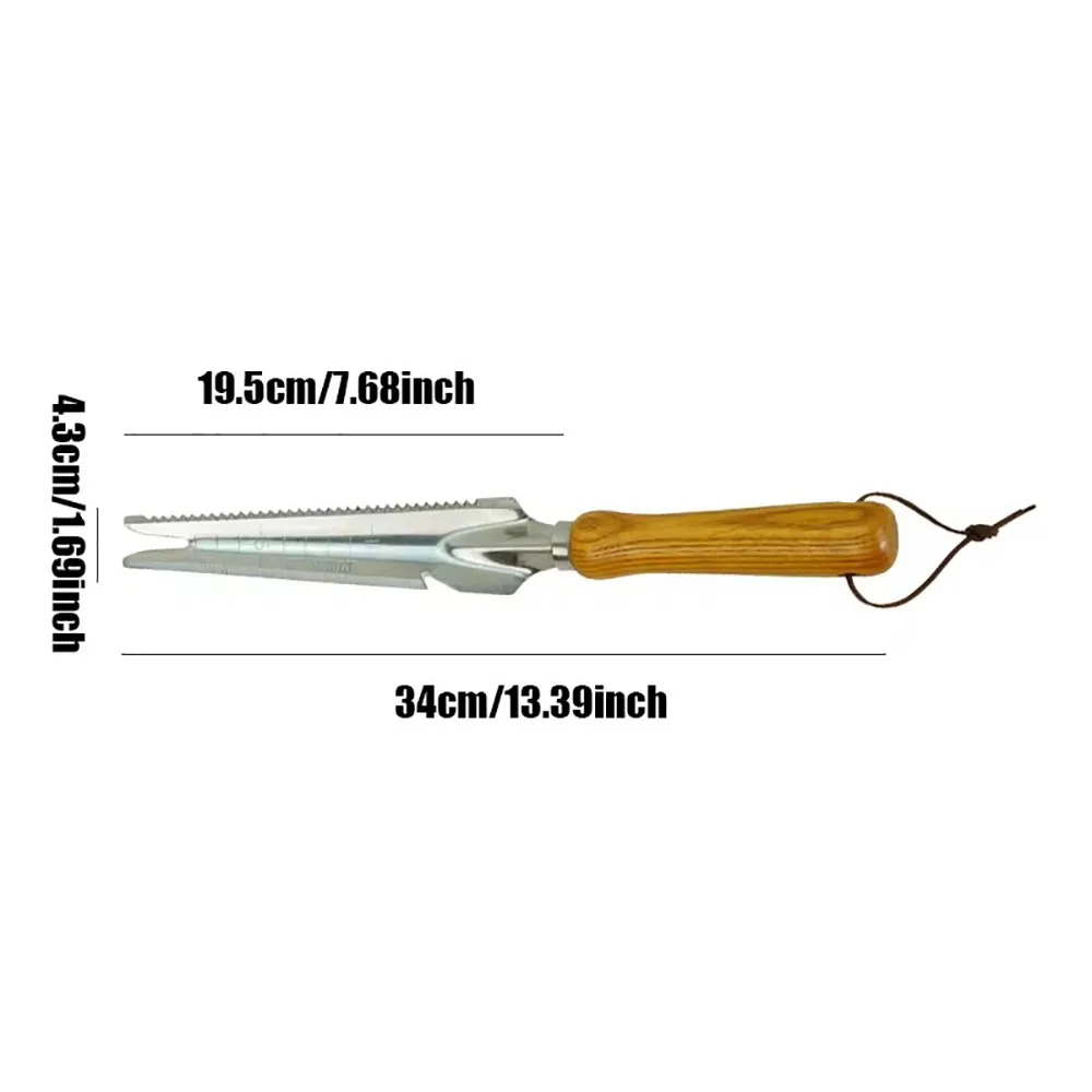 Onkruidverwijderaar tuinslag onkruidverwijderaar onkruidverwijderingsgereedschap gemakkelijk voor tuin geluk tuingereedschap roestvrijstalen scherpe spierhark