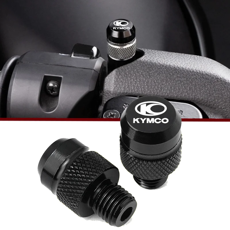 For KYMCO Xciting 250 300 500 DOWNTOWN 125 300 350 AK550 Mototcycle  Accessories CNC M10*1.25 Mirror Hole Plugs Screws Cover