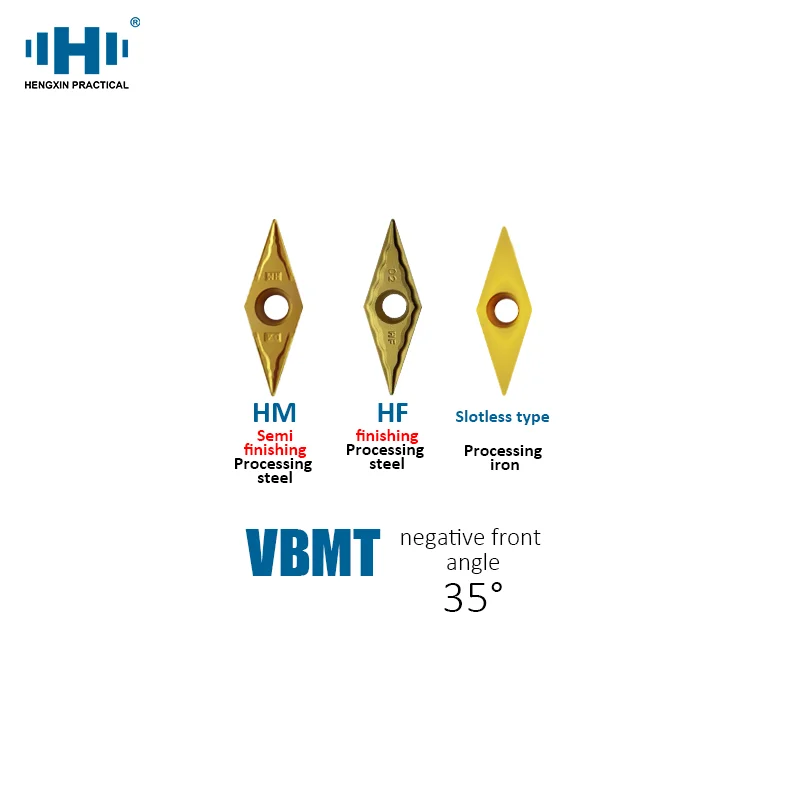 HENGXIN 10pcs set Carbide Inserts VBMT160404 VBGT110202 VBGW160404 VBGW160408 HF HM VBGT VBMT Lathe CNC Cutting Tools Cutter