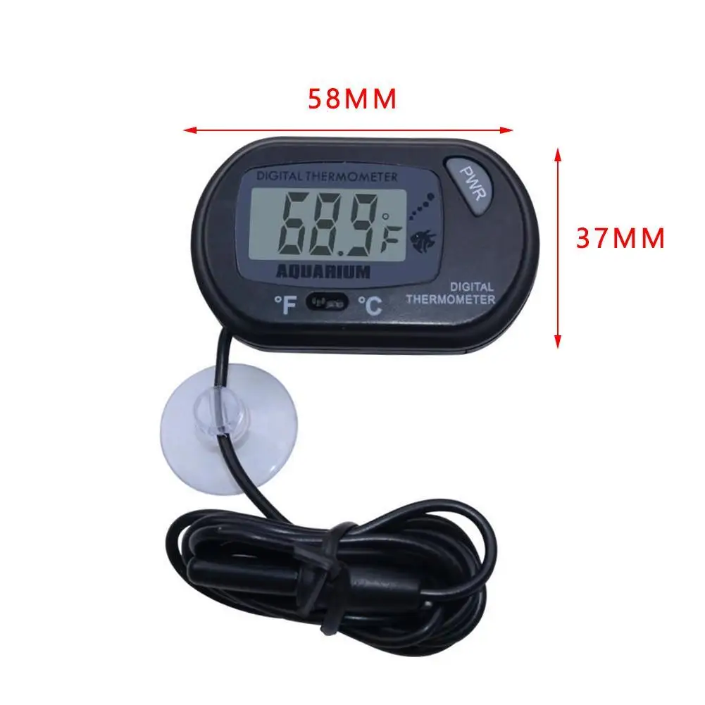 Aquarium-Thermometer, wasserdicht, elektronisches Thermometer, LCD, digitaler Aquarium-Bildschirm, Sensor, Thermometer-Controller mit Sonde – Detail 16