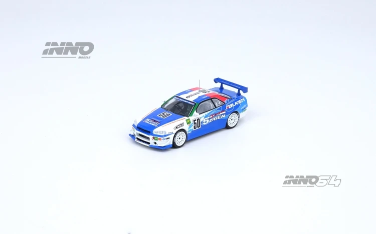 Modèles de voiture Nissan Skyliny, modèles INNO64, GTR R34, #50, 5, ZIGEN, FALKEN, 1:64