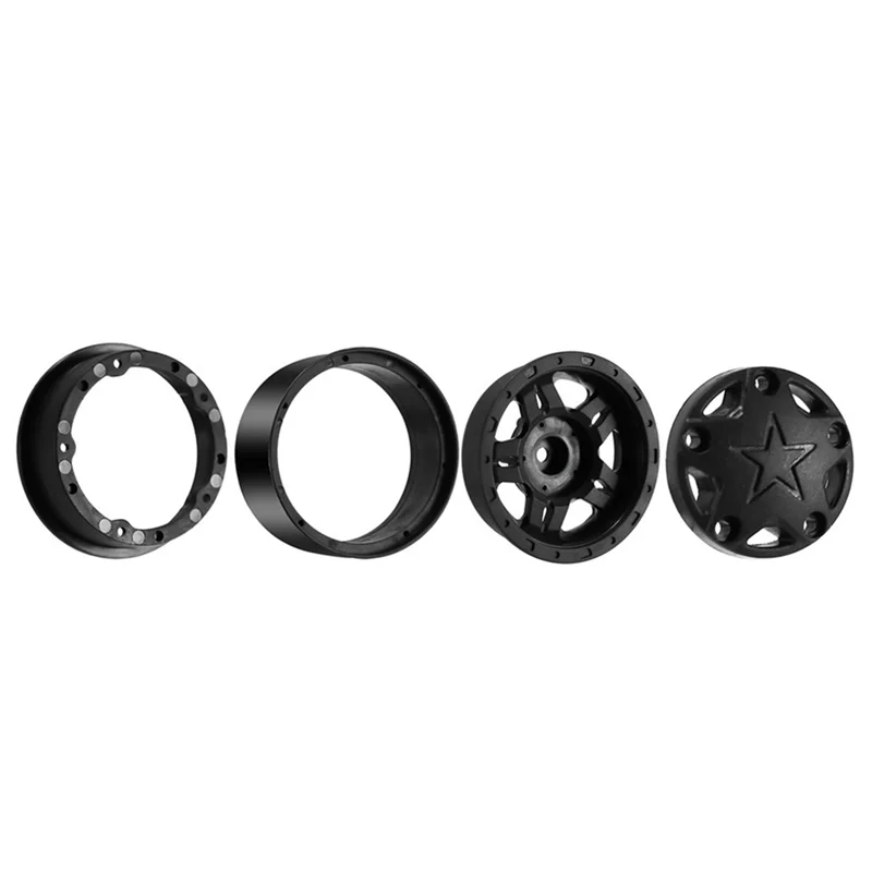 

B24C-8PCS Plastic Beadlock 2.2 Wheel Hub Wheel Rims For 1/10 RC Crawler Car Axial SCX10 Wraith Capra RR10 Traxxas TRX4 D90
