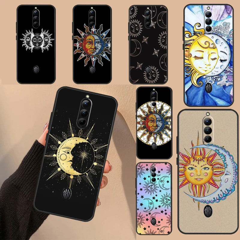 Celestial Mosaic Sun Moon For Nubia Red Magic 6 7 8 Pro Plus Case For Red Magic 6S 7S 8S Pro Plus 6R 5S 5G Cover