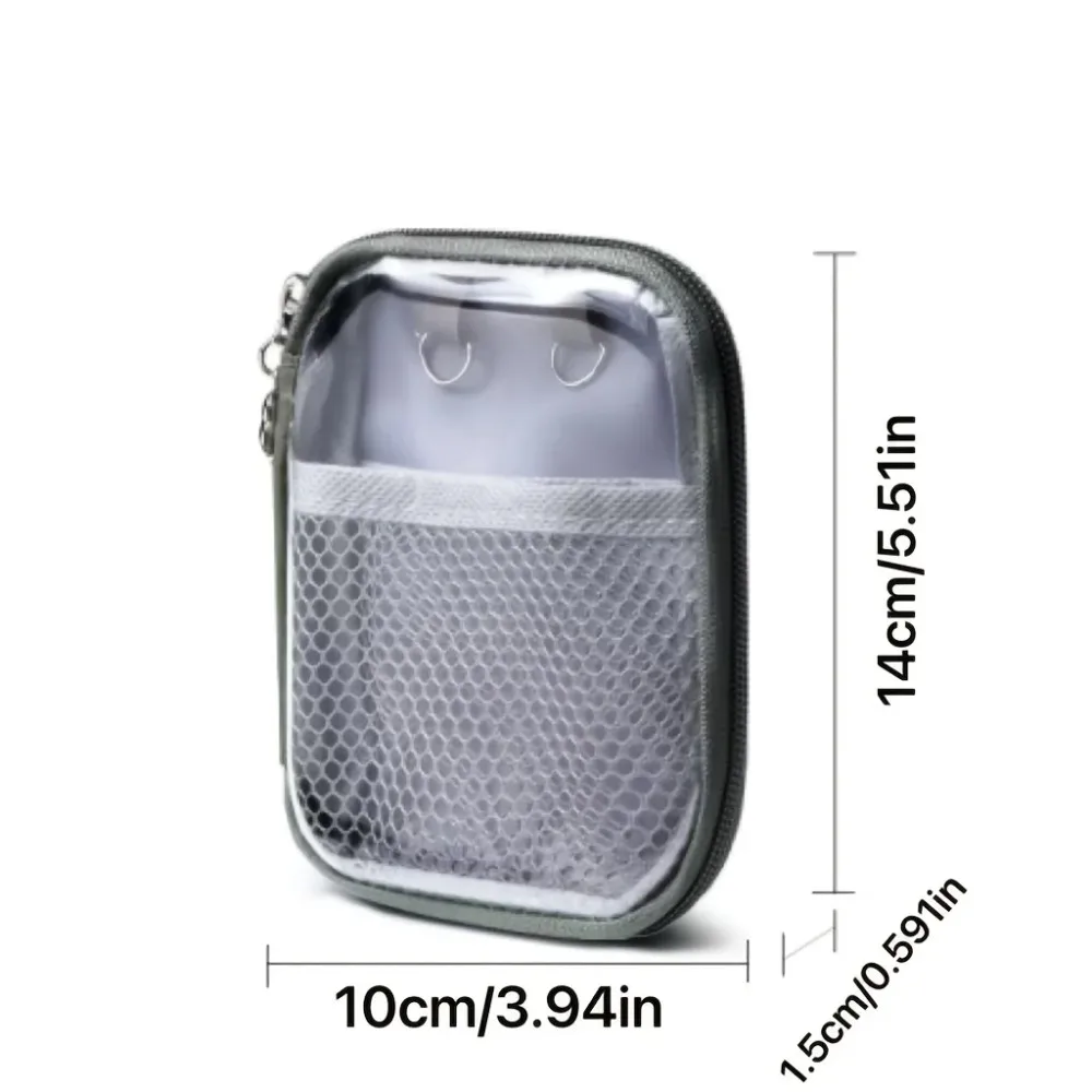 PVC Clear Desktop Storage Bag Waterproof Large Capacity Multi-Functional Hard Shell Organizer for Cosmetics & Desk Supplies
