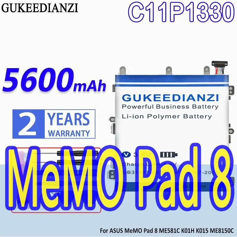 

Premium Replacement Tablet Battery 5600Mah C11P1330 For Asus Memo Pad 8 ME581C K01H K015 ME8150C
