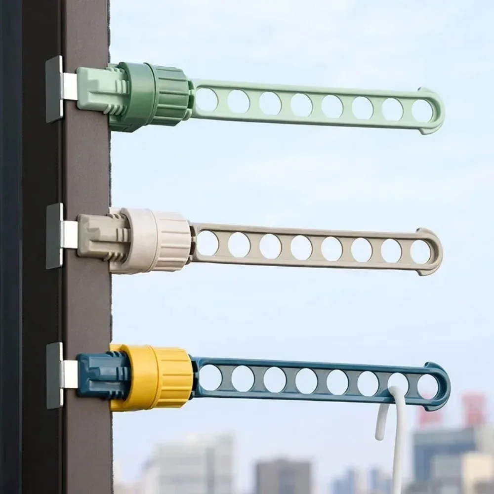 3 Colors Window Frame Clothes Hanger Portable Hanging Drying Rack Indoor Window Drying Rack Home Hanging Rack for Clothes