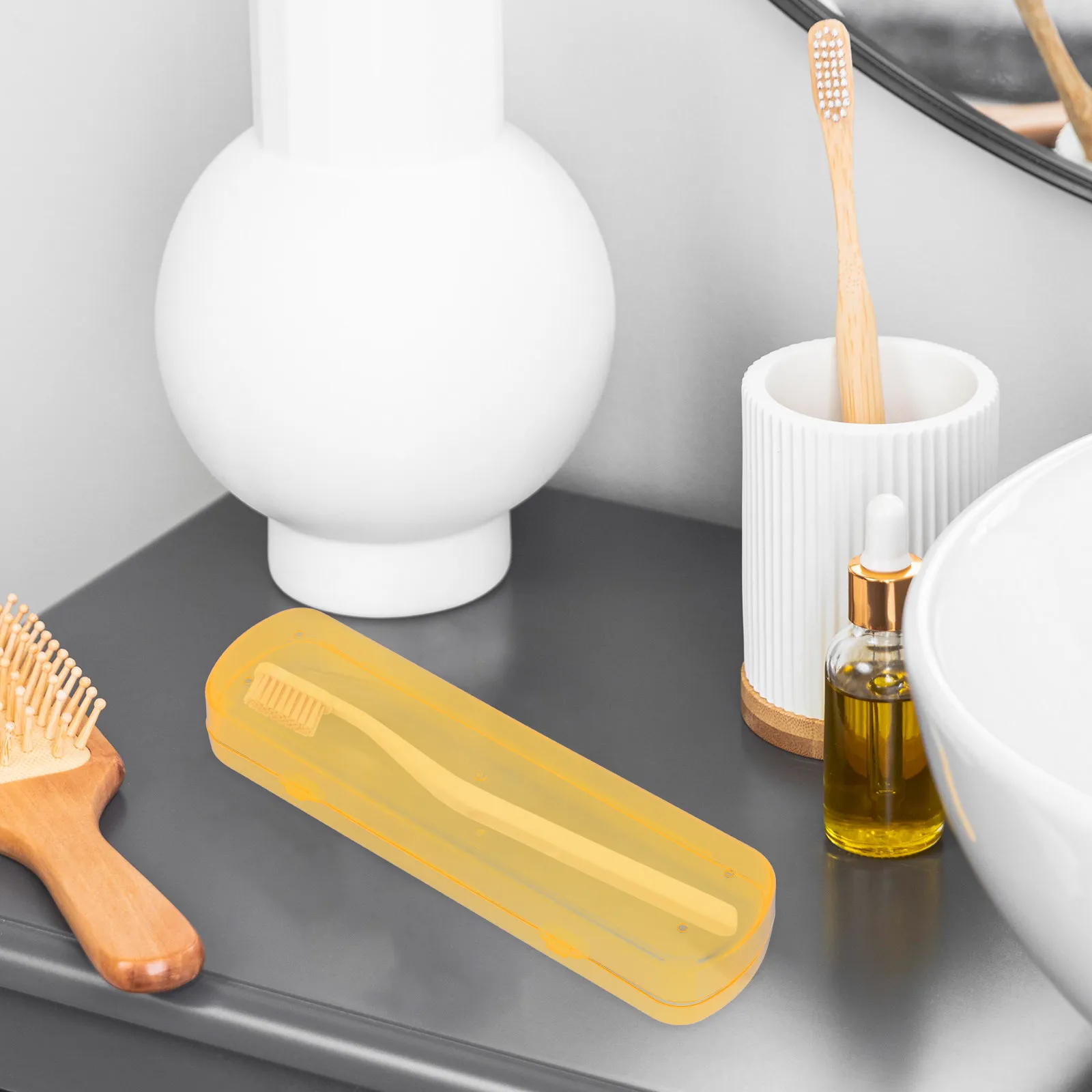 3Pcs Travel Toothbrush Case Plastic Toothpaste Storage Box Portable Toothbrush Holder Outdoor Organizer Small Size
