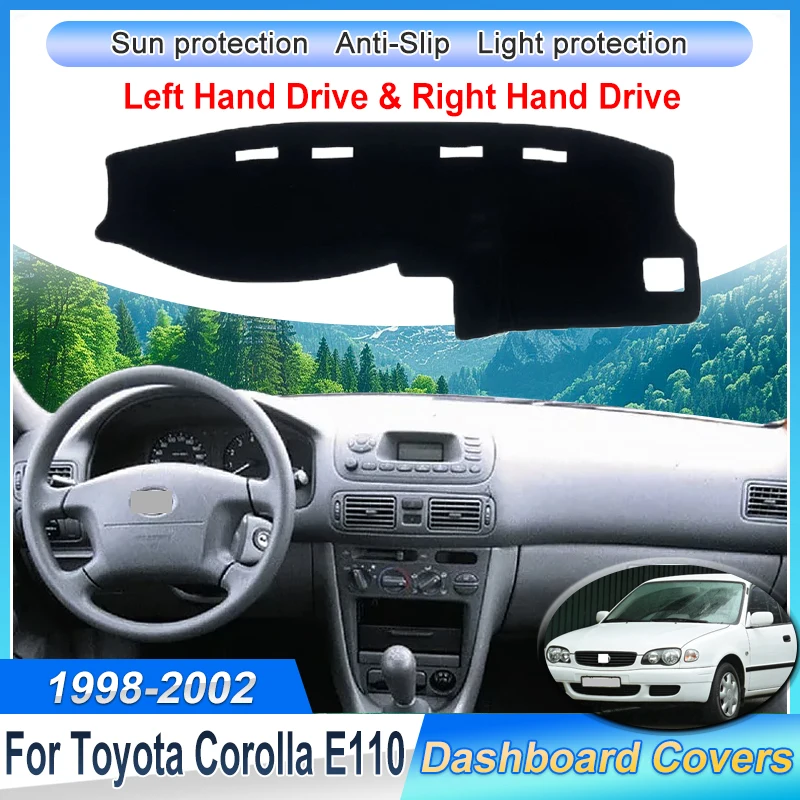 

Car Dashboard Cover Mat For Toyota Corolla E110 Sprinter Carib 1998~2002 2001 MK8 8th Sunshade Carpet Pad Anti-dirty Accessories