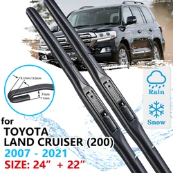 Car Front Wiper Blade For Toyota Land Cruiser 200 J200 V8  Lexus LX 2007~2021 Windscreen Windshield Wipers Accessories 2020 2019