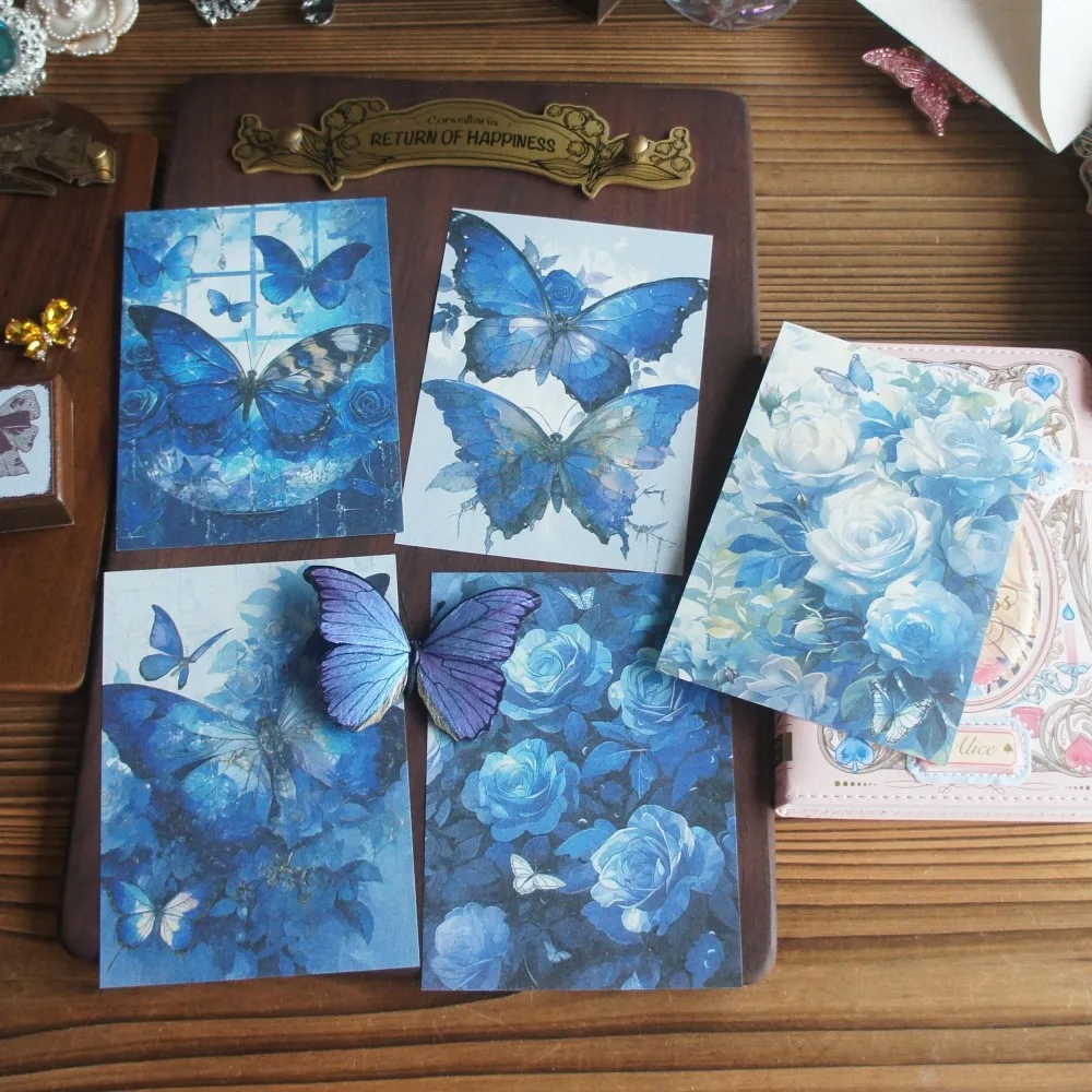 

30 Sheet Oil Painting Butterfly Background Design Craft Paper Gift Decoration Scrapbooking Handmade DIY