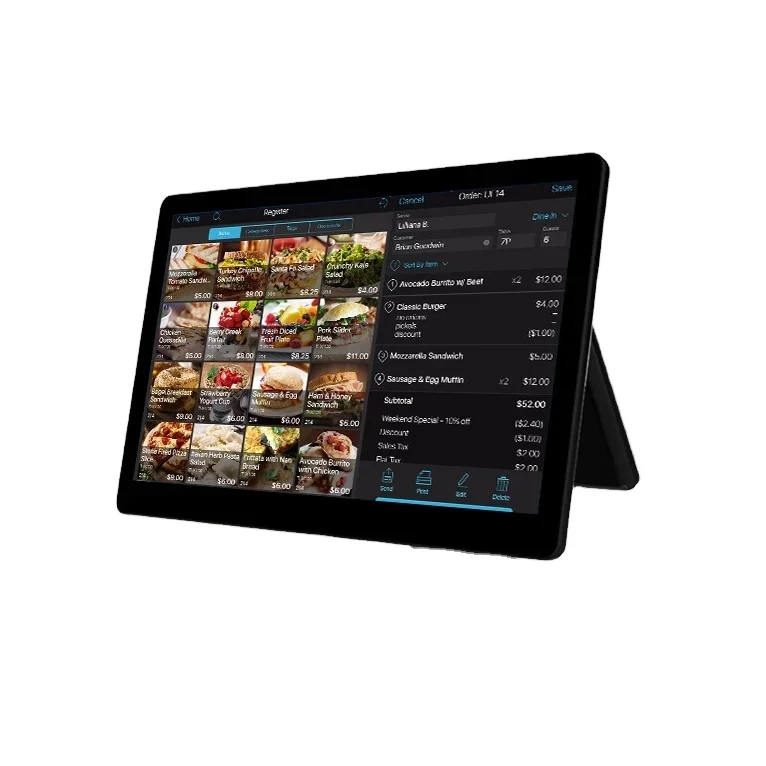 Venta al por mayor Terminal POS de pantalla táctil de 15,6 pulgadas Sistema Windows/Android todo en uno POS de escritorio inteligente con muestra gratis