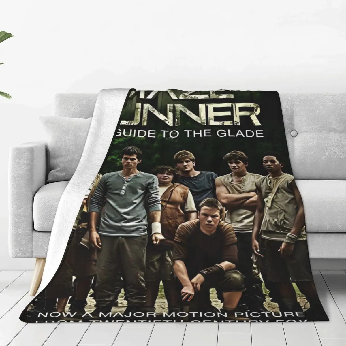 The Maze Runner Blanket American Film Airplane Travel Flannel Throw Blanket For Outdoor Warm Soft Bedspread Birthday Gift