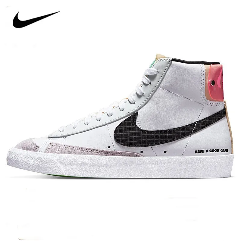 

NIKE BLAZER MID '77 SE Женские кроссовки Удобная износостойкая теплая повседневная обувь Бордовые туфли DO2331-101