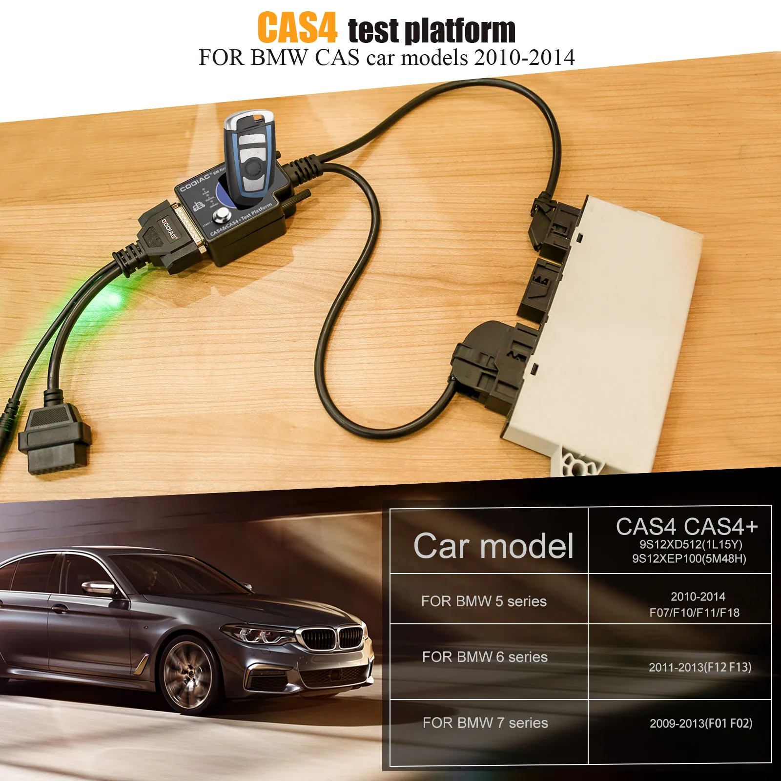 GODIAG Test Platform For BMW CAS4 / CAS4+ Work with GT100/ Xhorse VVDI2 Support Key Programming/All Keys Lost/ Add New Key - view 2
