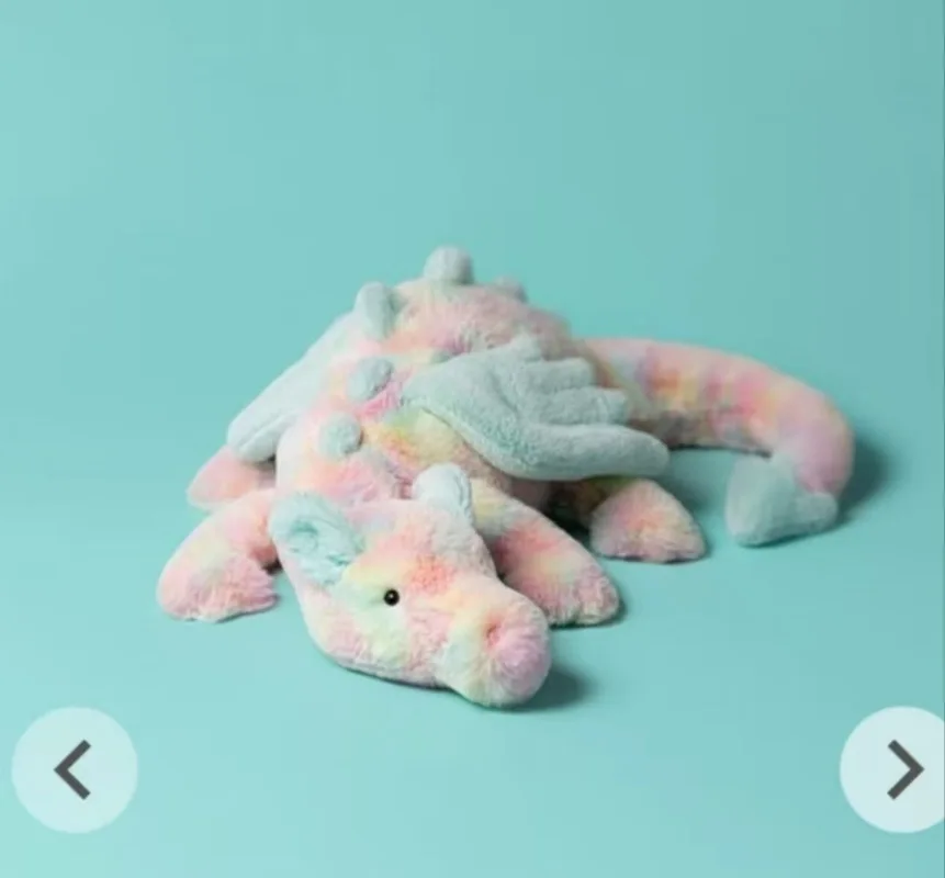 

New Dragon Dolls Toys 50cm Rainbow Dragon Match to Calm Cats and Dogs Pets, Soft and Comfortable Pillow, Holiday Gifts
