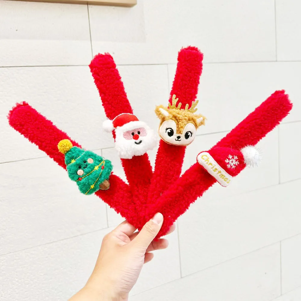 

Christmas Slap Bracelets Christmas Snap Bracelet Party Favors Xmas Slap Bands Include Reindeer Xmas Decorations Party Gift