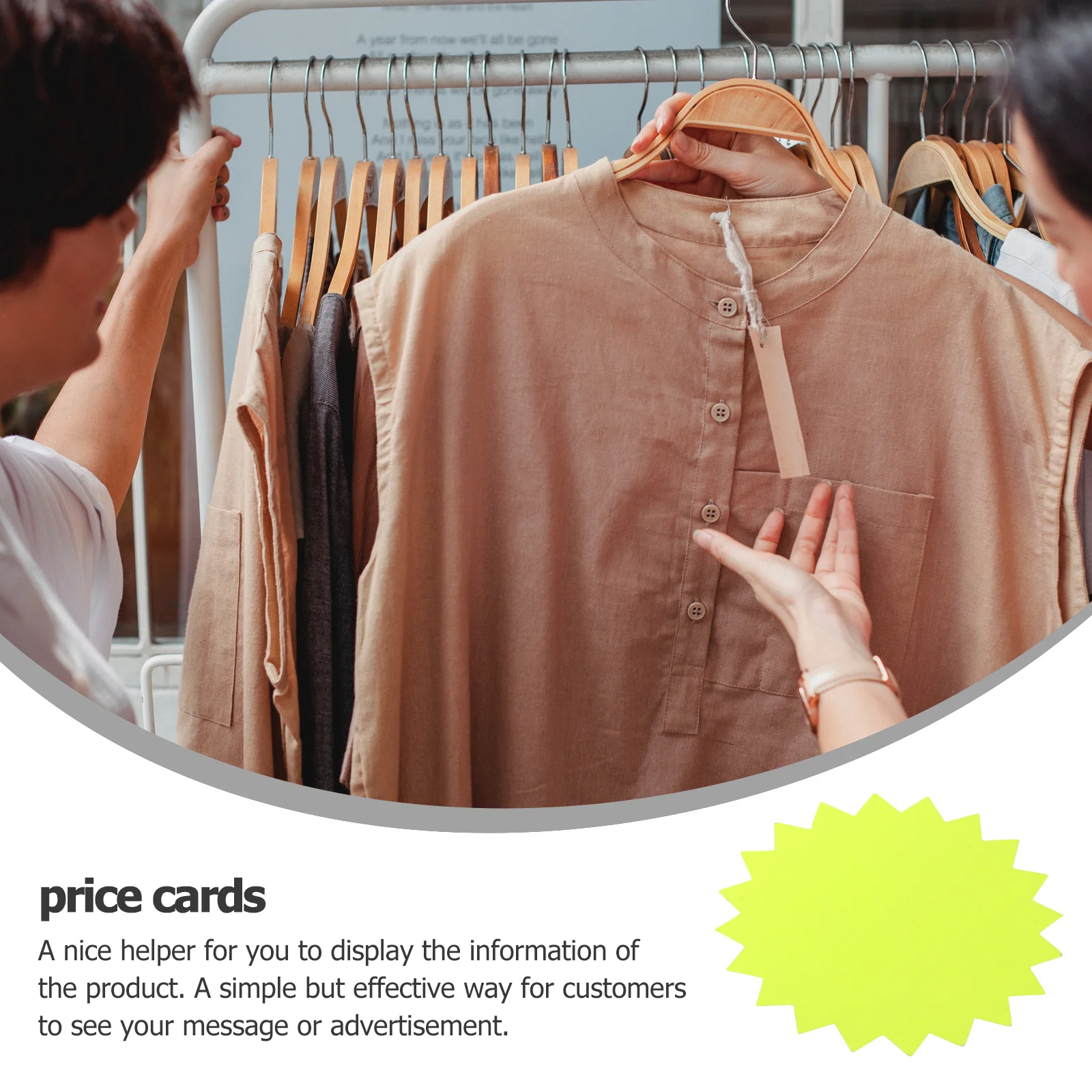 

80Pcs Price Tags Shaped Display Cards for Retail Sale Jewelry Watch Necklace Ring Earrings Bracelet Advertising Label