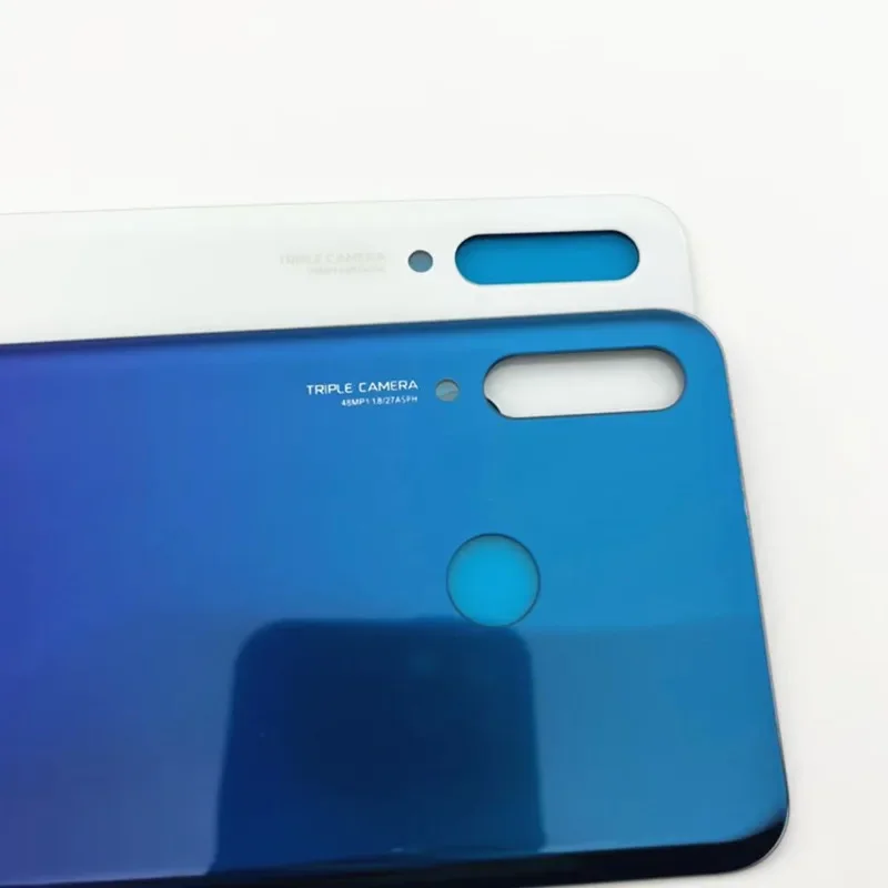 For Huawei P30 Lite Nova 4e P30Lite Rear Door 3D Panel Housing Case Adhesive +Camera Lens Replace Glass Battery Back Cover