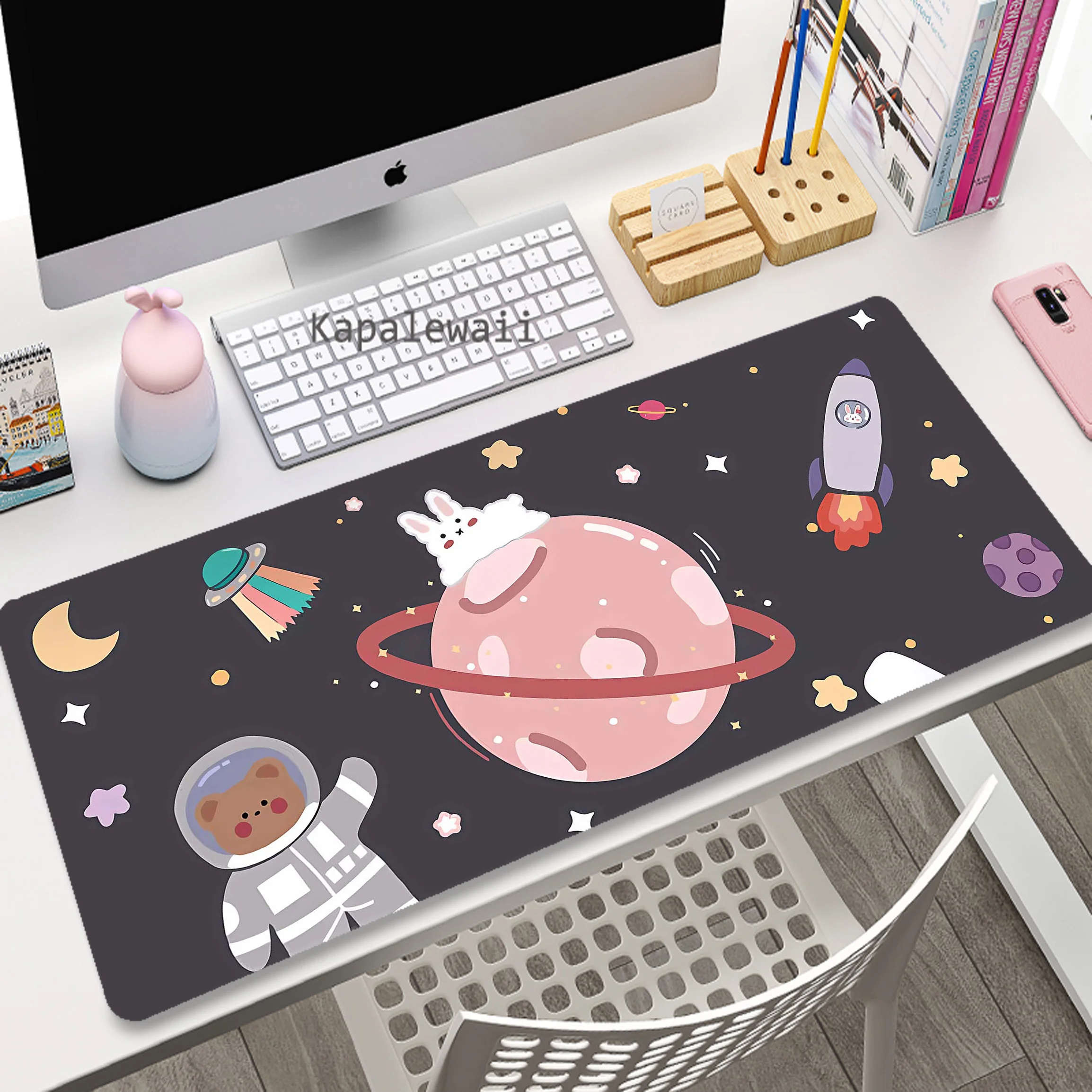 

Astronaut Kawaii Mouse Pad Pc Gamer Mousepad Rubber Mouse Mat Gaming Speed Keyboard Pads Office Rubber Anti-slip Desk Mat