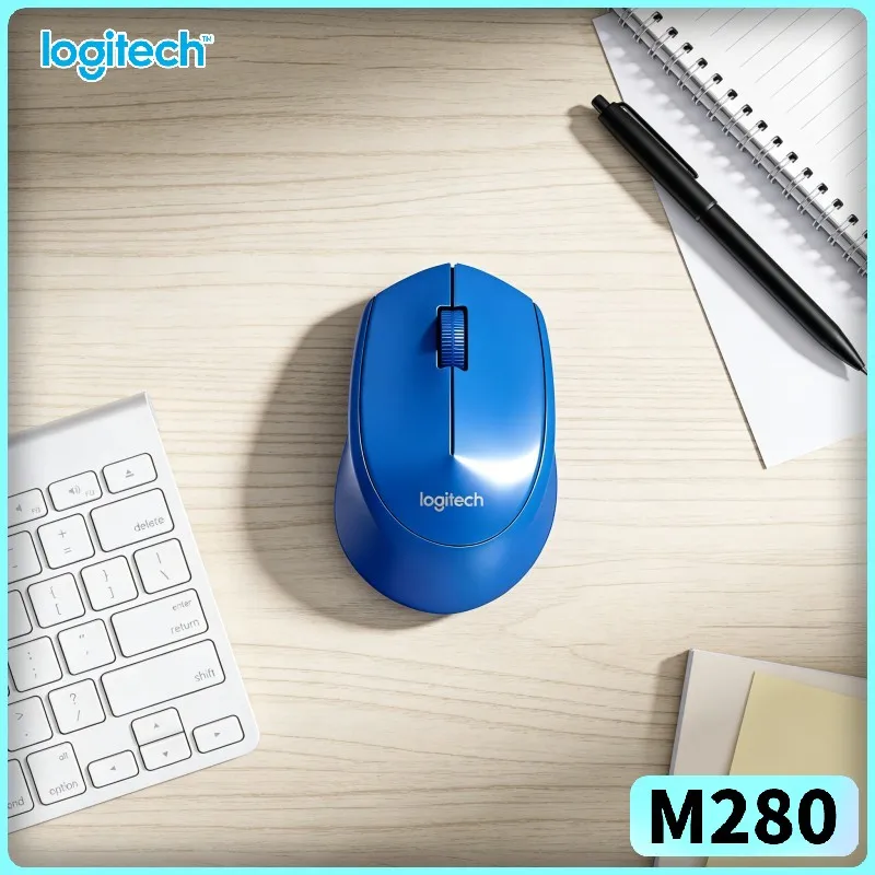 

Беспроводная мышь Logitech M280 2,4 ГГц с нано-приемником, 1000 DPI, мягкая рукоятка, 18 месяцев автономной работы, для дома, ноутбука, настольного ПК
