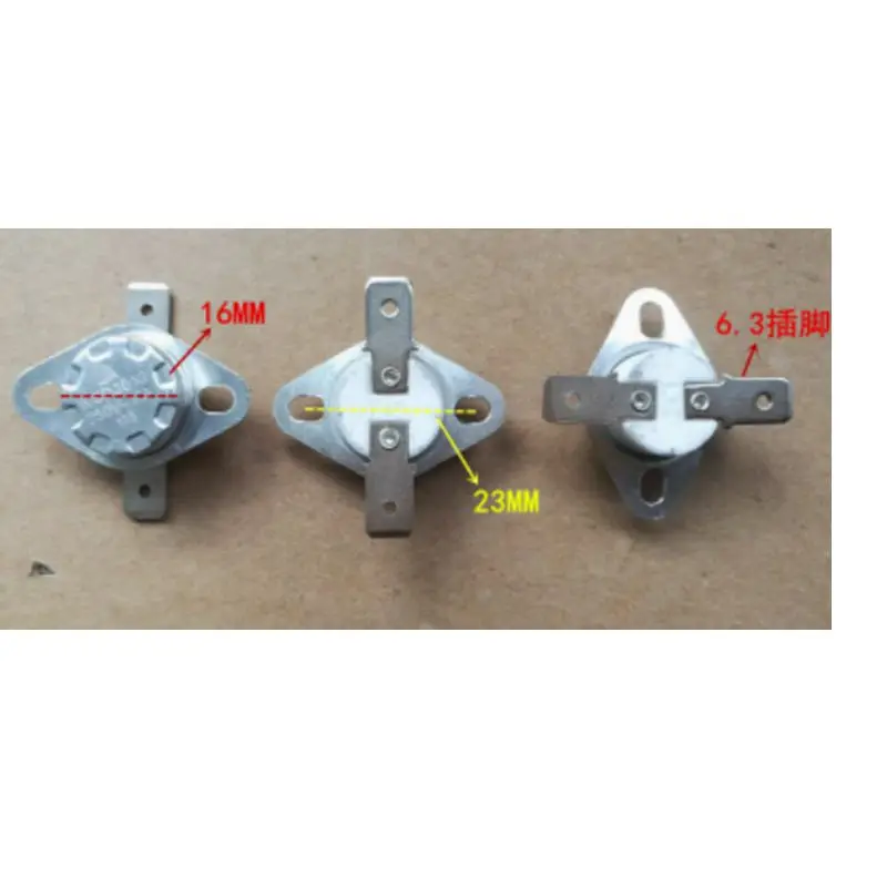 High current temperature controller KSD301 80/90/95/115/125/130/135--185/195degrees