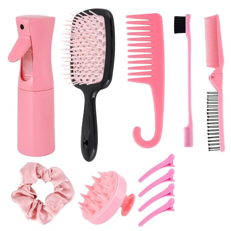 

ABVJ-Spray Bottle Included 4PCS Hair Brush For American Girl For American Girl, Comb Set