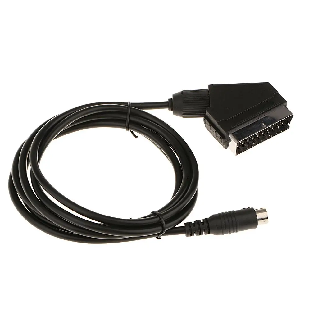 Durable Stereo Sound RGB Scart Cable AV TV Lead Copper Shielded for Console EURO USA Scart Use
