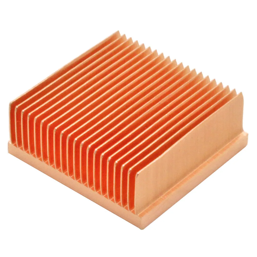 30x30x11mm Zuiver Koper Heatsink Koellichaam Radiator Koeler voor Elektronische Chip MOS IC 3D printer Cooling