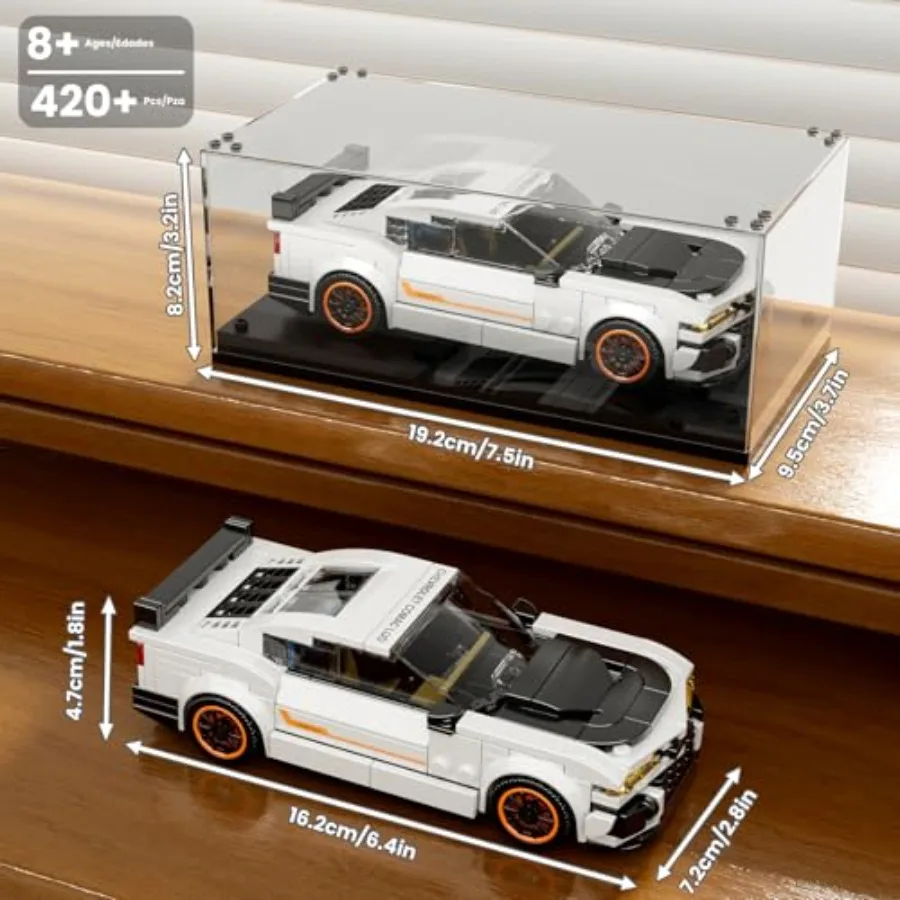 ZL-1 Classic Sports Car Building Kits, MOC Racing Car Toys Model, Vehicle Blocks Set Suitable for Boys to Build, House Decorati view 3