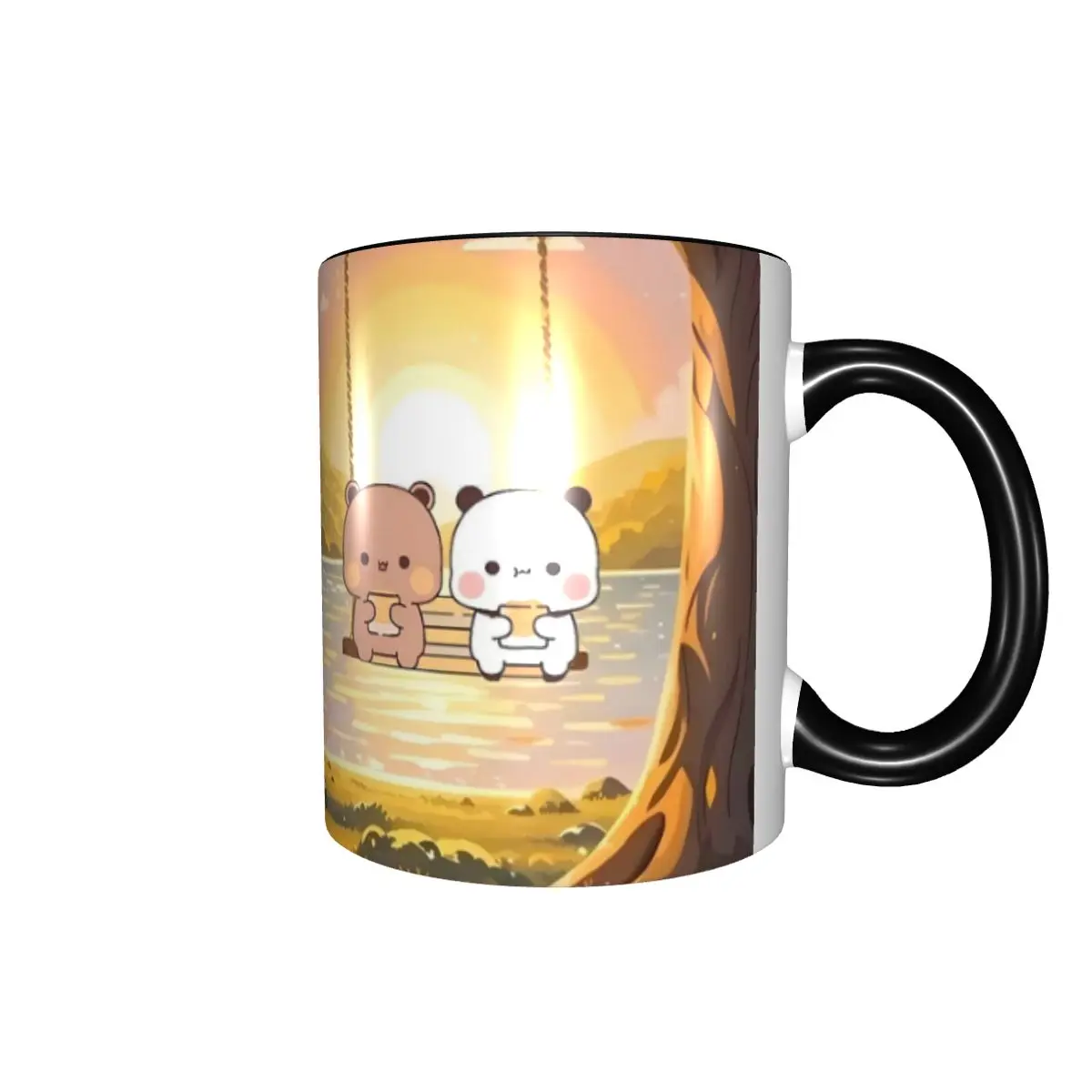 Customized DIY B-Bubus D-Dudus Ceramic Mug Bear And Panda Coffee Cup Creative Present
