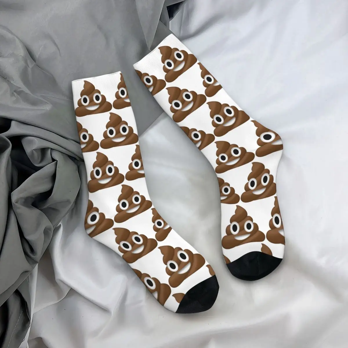

All Seasons Crew Stockings POOP Gifts Socks Crazy Hip Hop Long Socks Accessories for Men Women Christmas Gifts